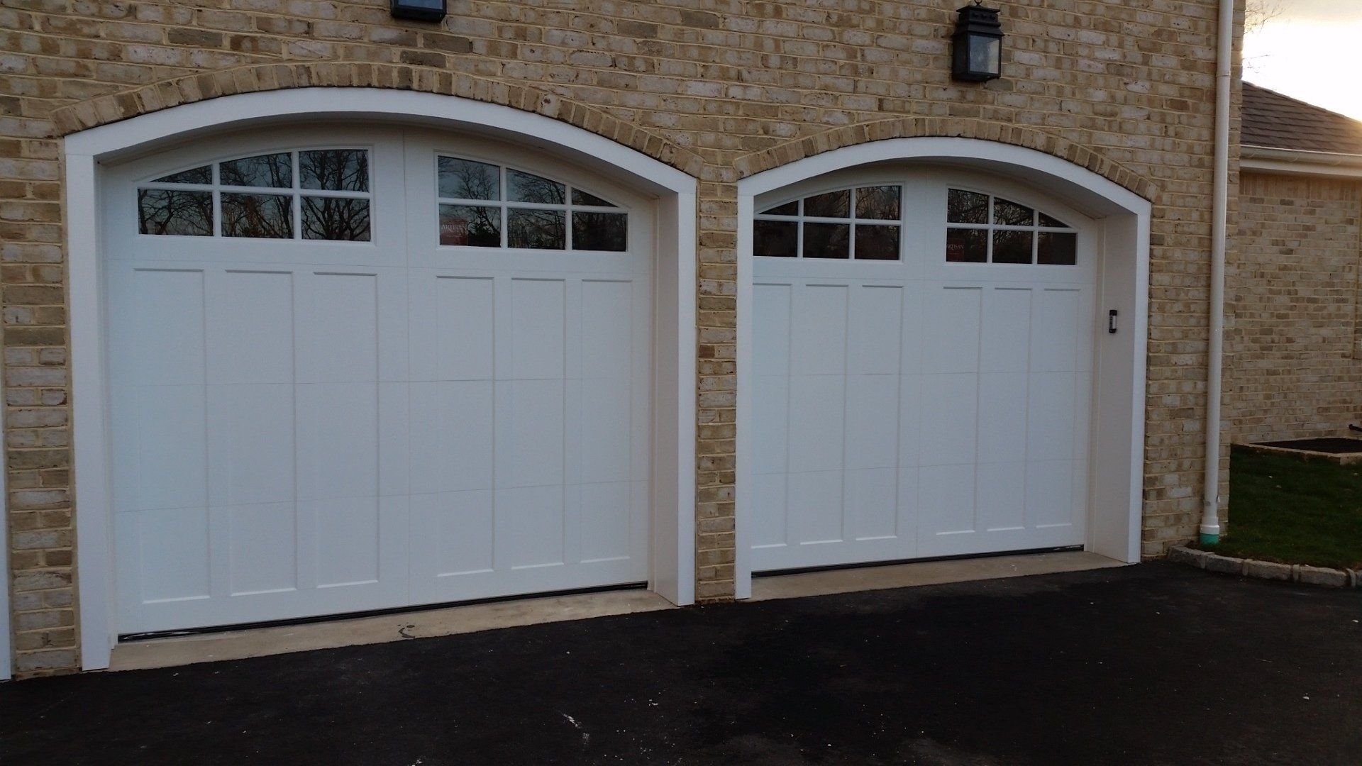Colonial style carriage door in Nassau County