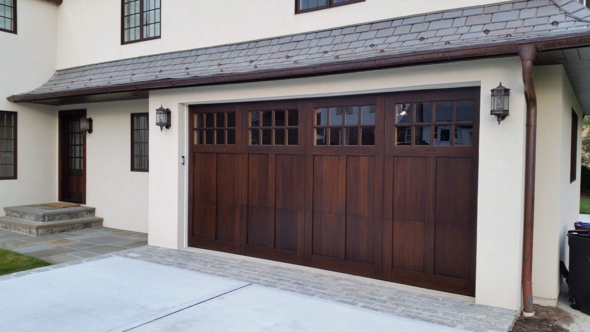 Large custom garage door installed in Nassau County 2