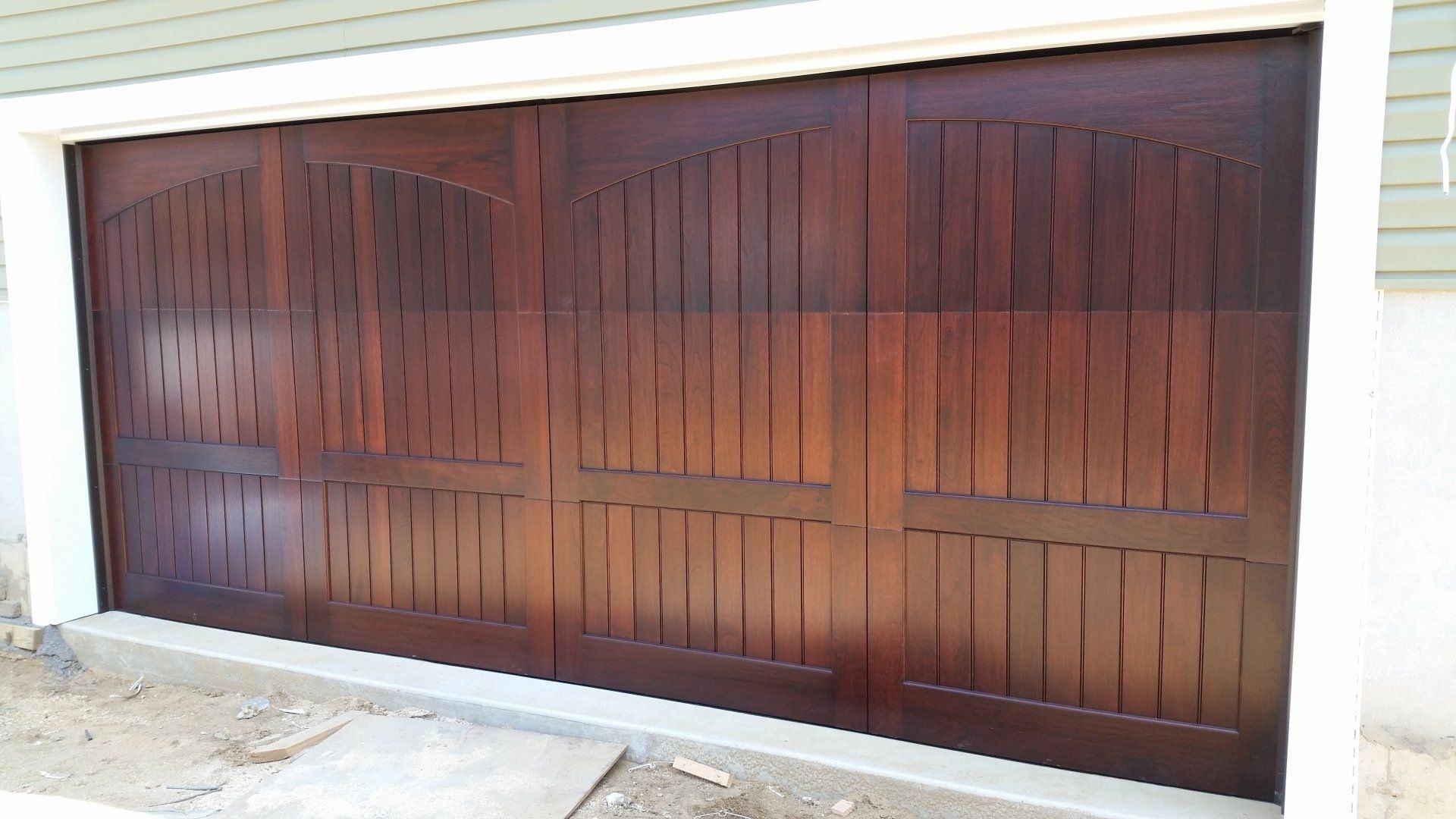 Large custom garage door installed in Nassau County 3