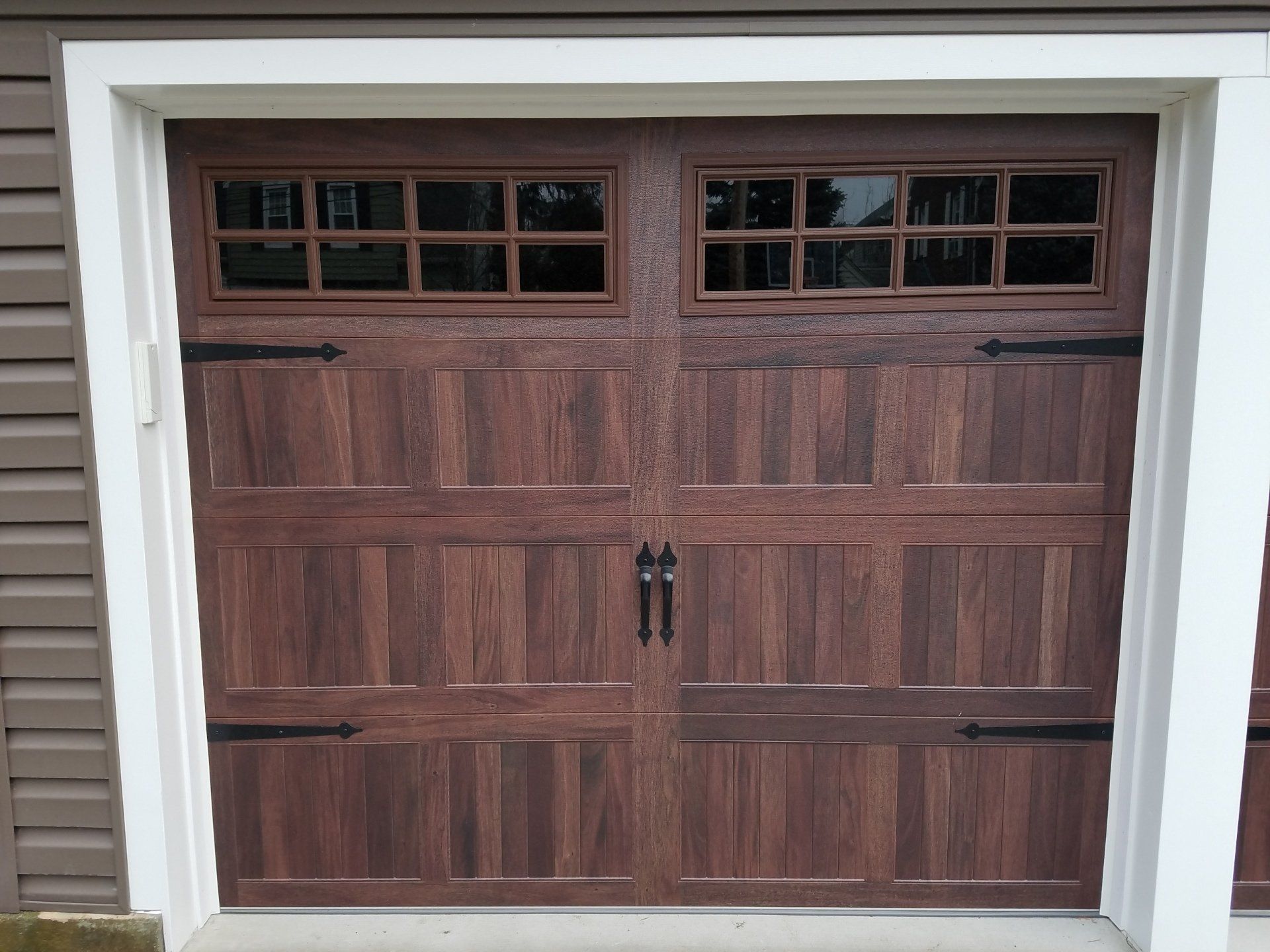 Custom steel garage doors installed in Nassau County, NY