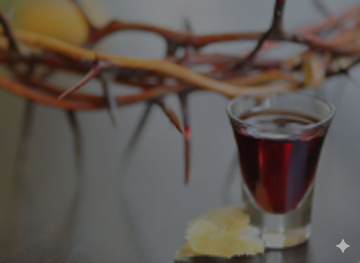 Red background with the words