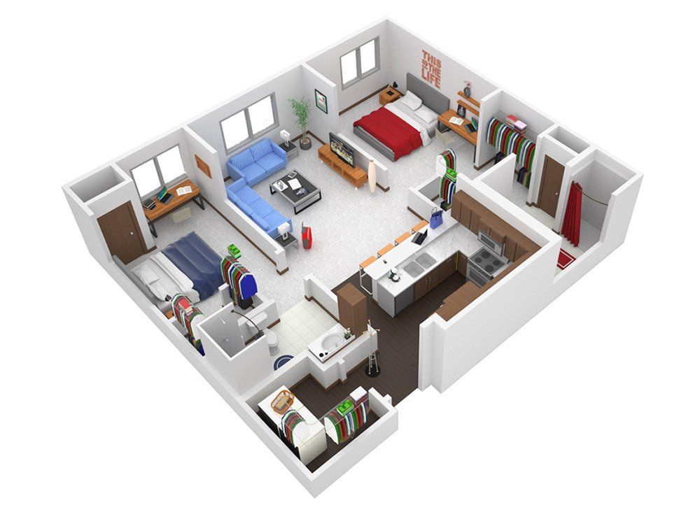 2 Bed Floor Plan B