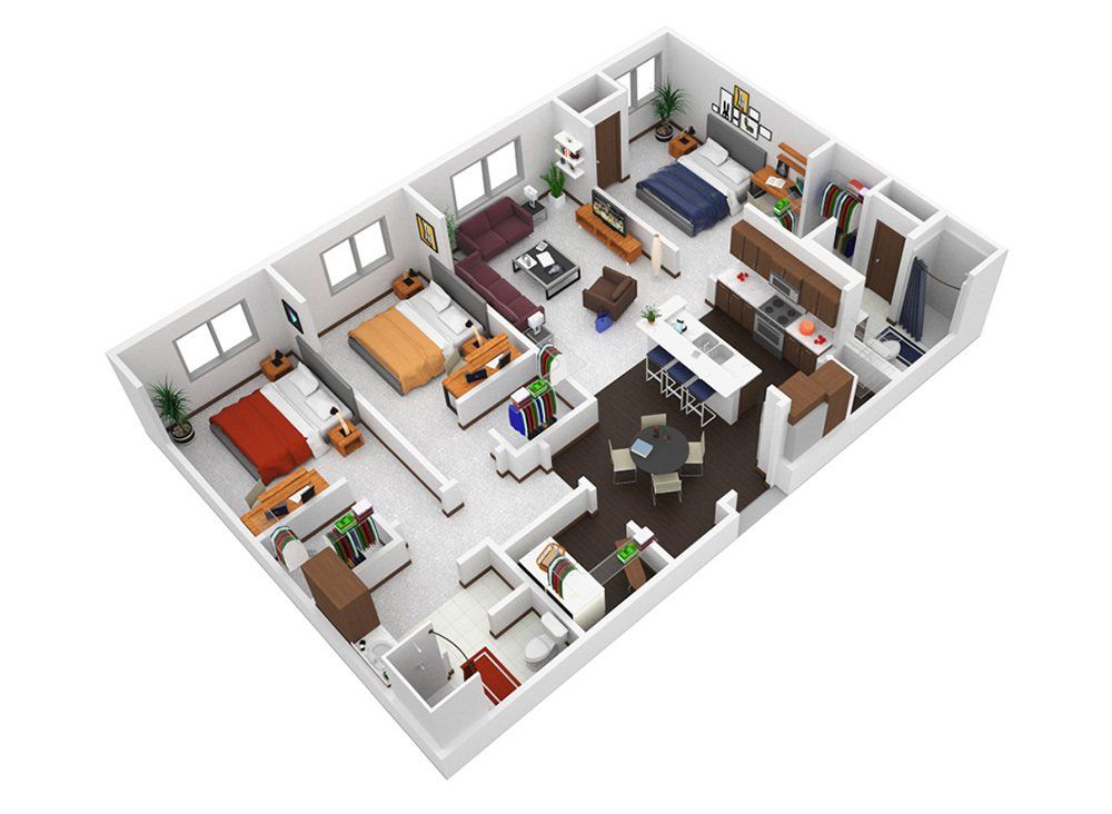 3 Bed Floor Plan A