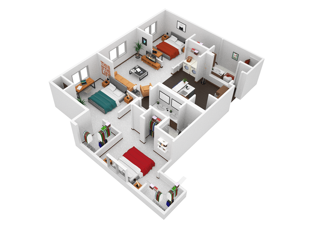 3 Bed Floor Plan D