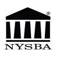 The NYSBA logo is a black and white building with columns.