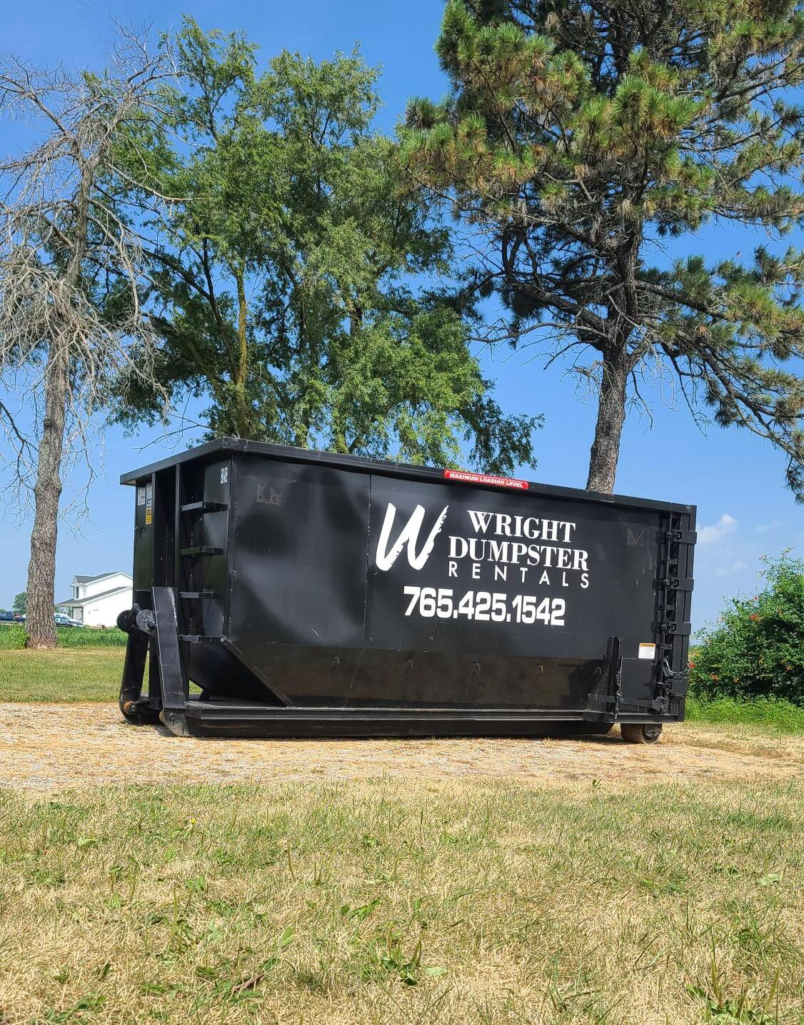 20 yard dumpster on hill, best dumpster rental company near me, muncie, madison county in, wright dumpster rentals