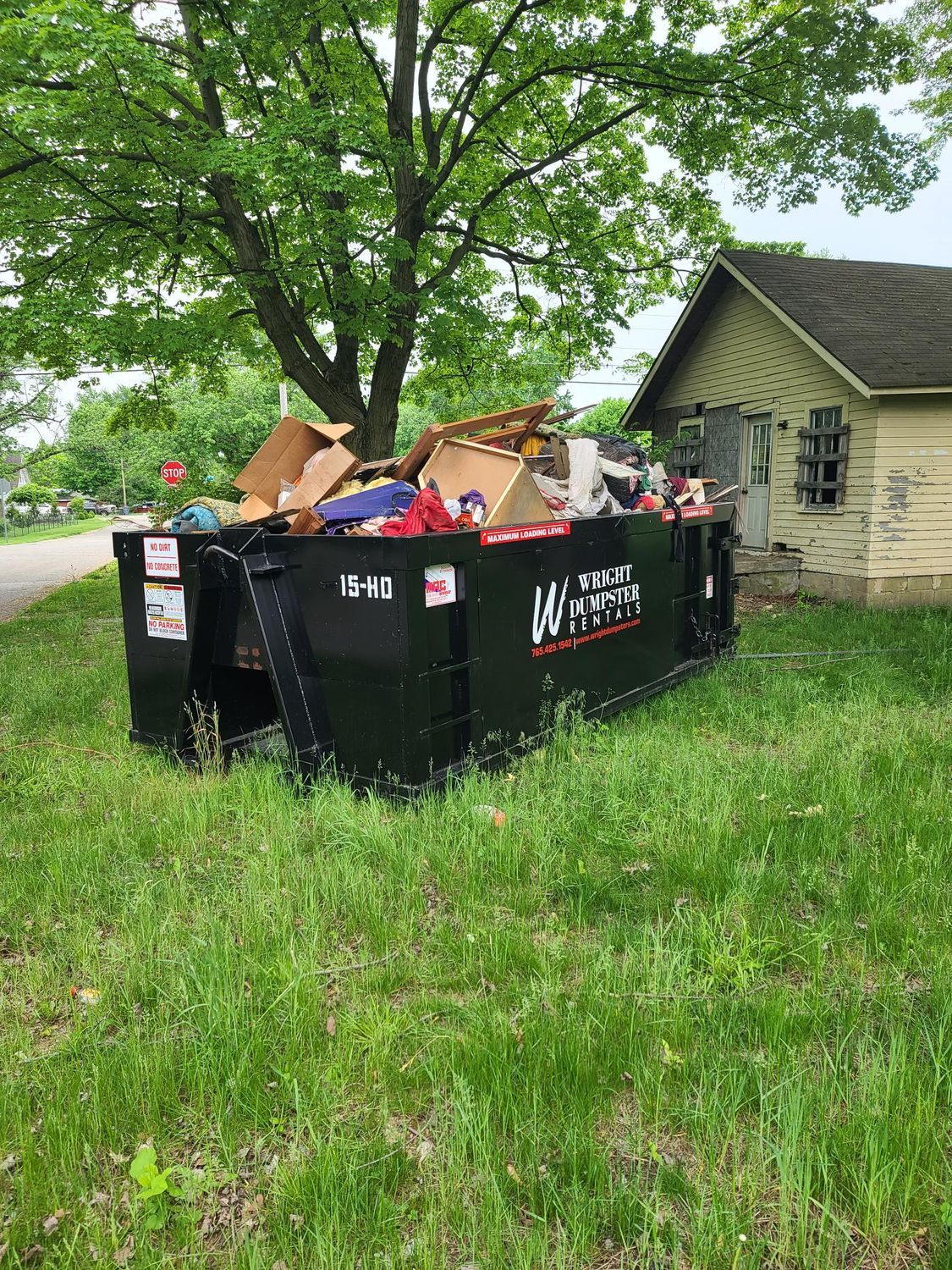 Yard Waste Dumpster Rental in Indiana