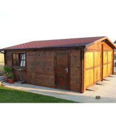 casa garage legno