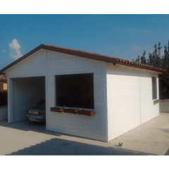 garage legno bianco