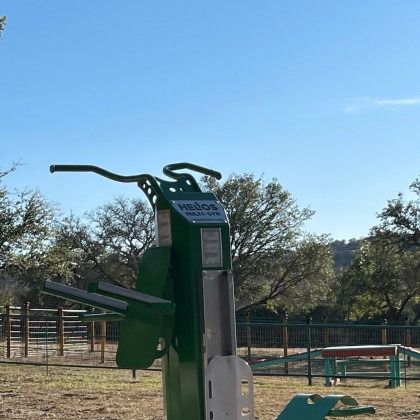 A green machine with the word vision on it