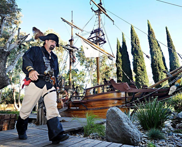 Rich Firato dressed up as a pirate 