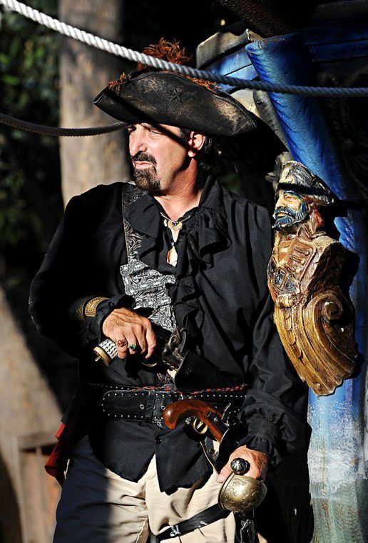Rich Firato dressed up as a pirate.