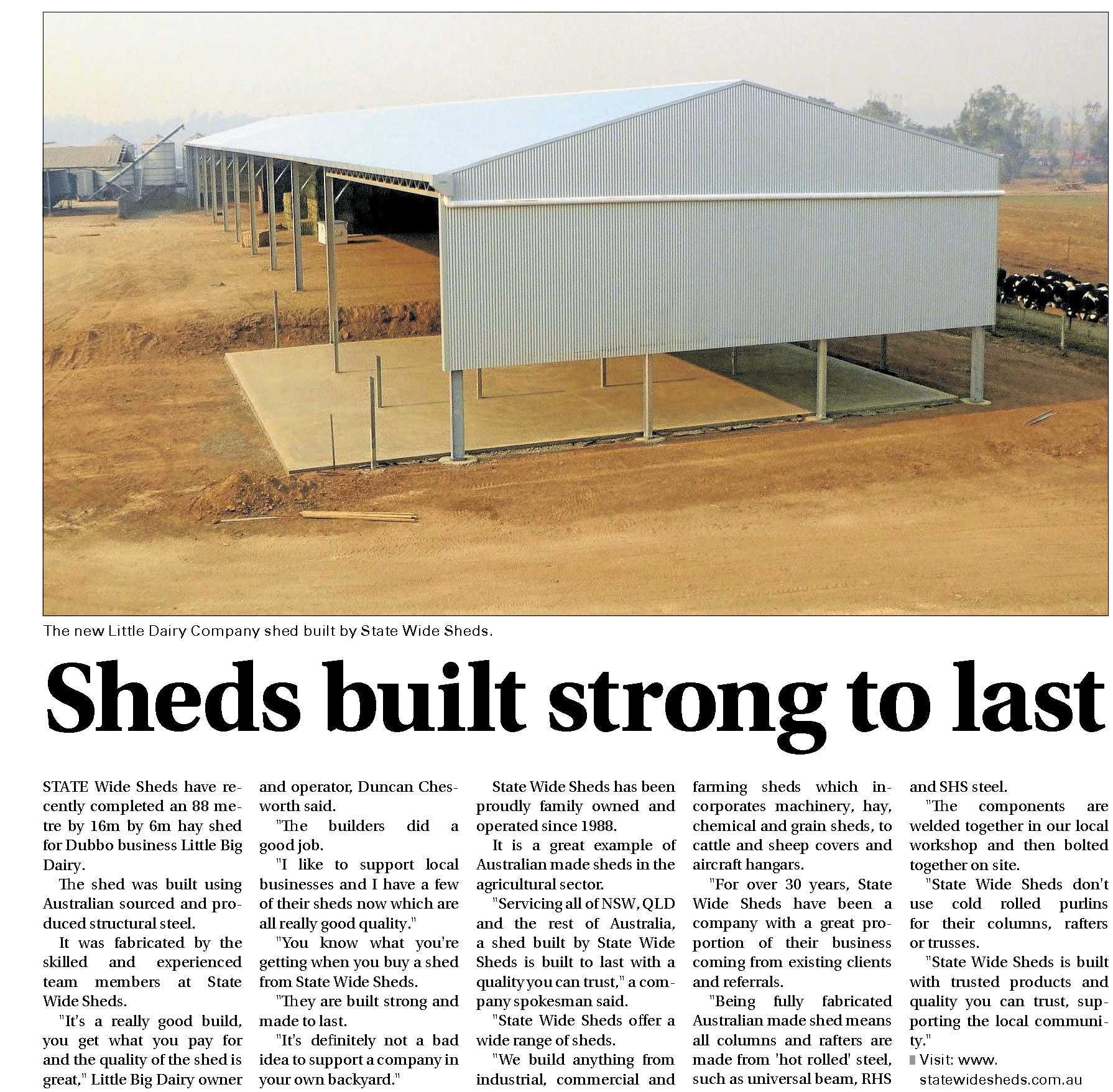 State Wide Sheds