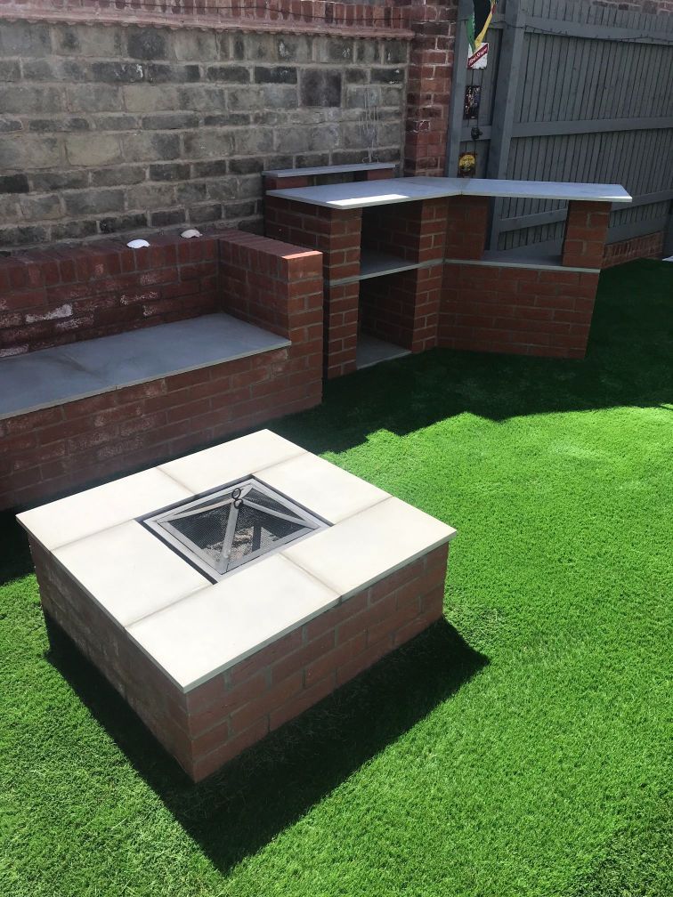 Brickwork by a landscaping company.