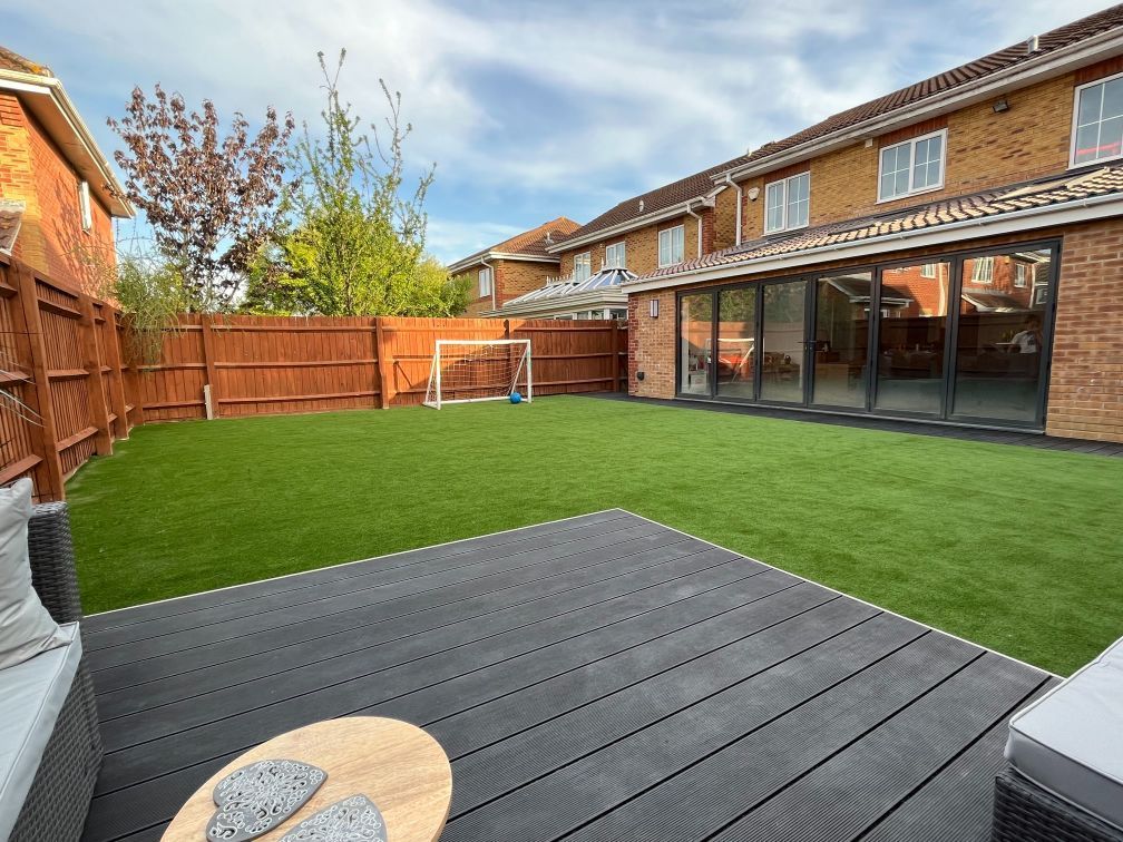 Decking installation job completed.