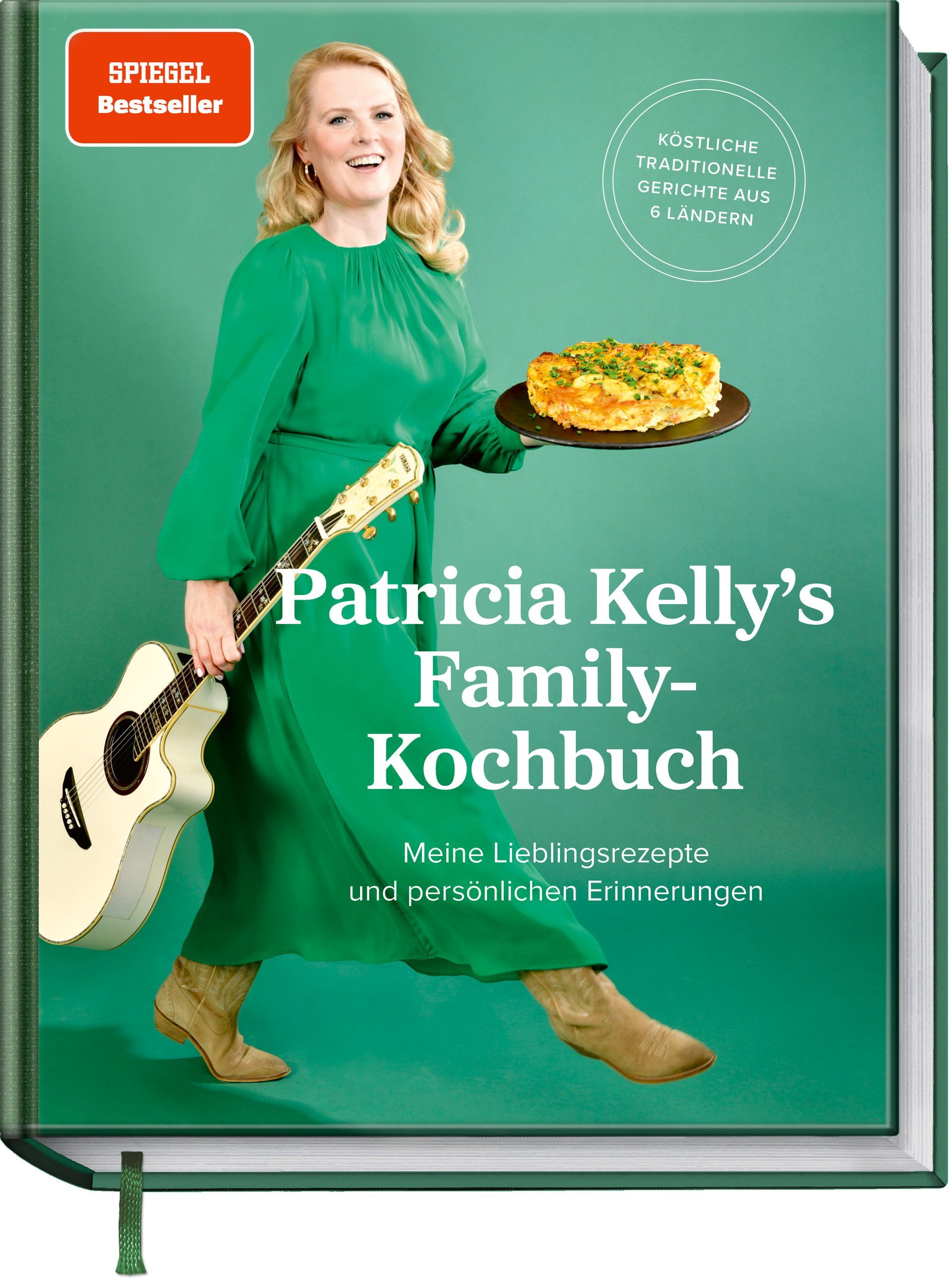 Patricia Kelly hält auf dem Cover ihres Buches eine Gitarre.