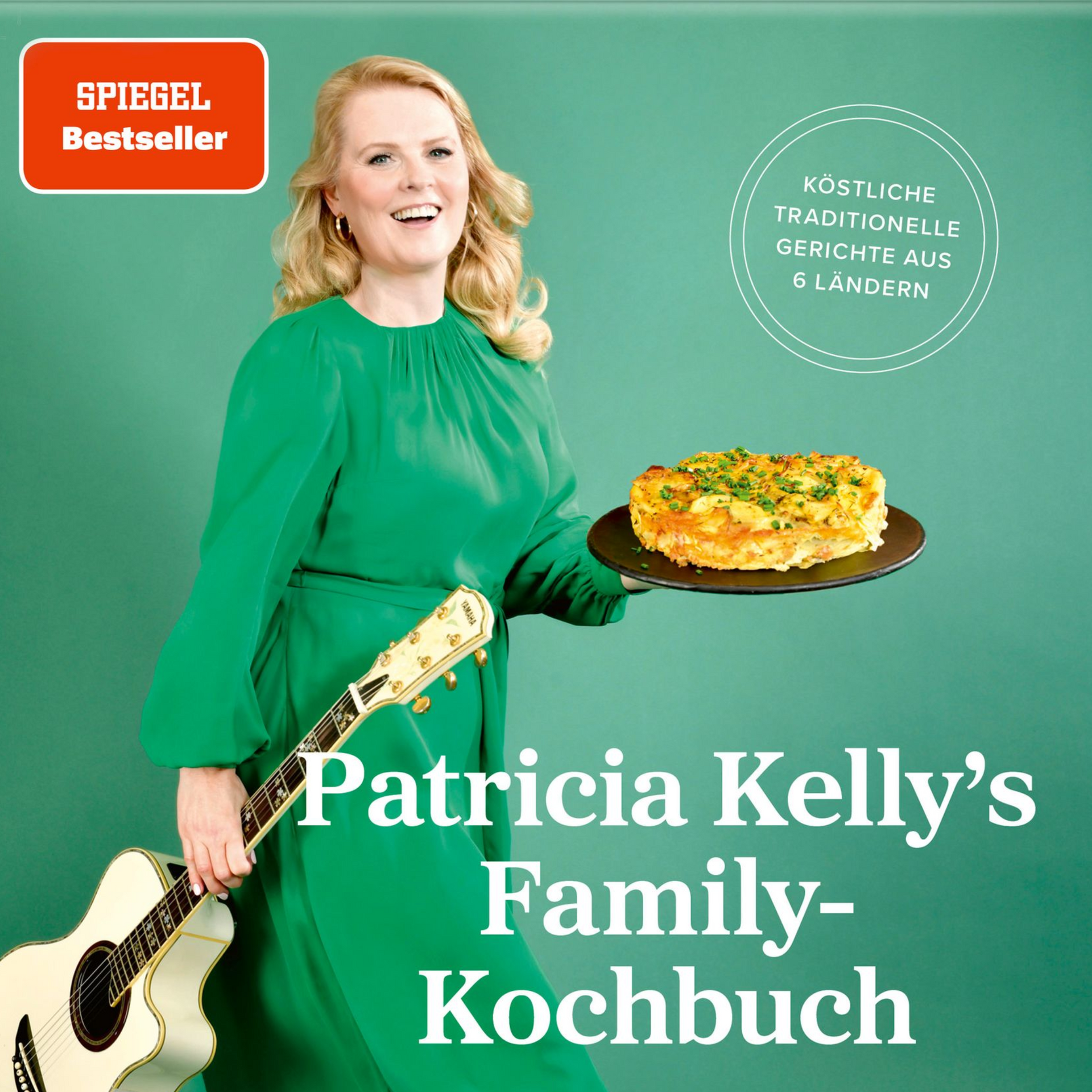 Patricia Kelly hält auf dem Cover ihres Buches eine Gitarre.