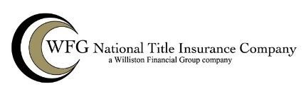 The logo for wfg national title insurance company is a williston financial group company.