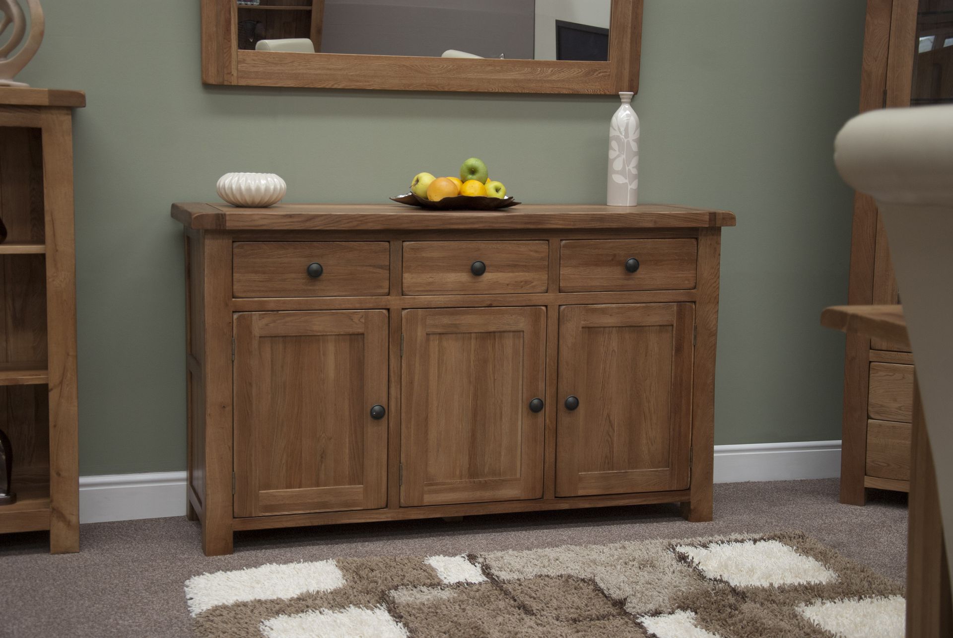 Rustic deluxe oak furniture range Dalton