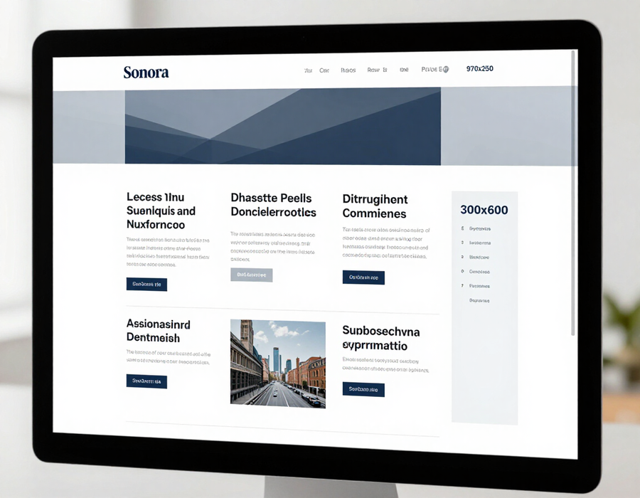 Banners publicitarios en un medio digital