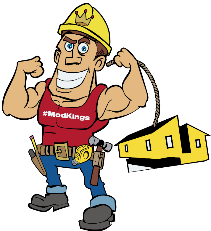 Cartoon Graphic of House Contractor — Ephrata, PA — Modular Home Erectors
