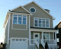 House with Exterior Wall Cladding and Garage — Ephrata, PA — Modular Home Erectors