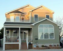 Mint Green House Exterior Paint — Ephrata, PA — Modular Home Erectors