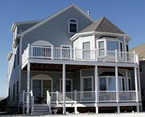 Two-Storey House with Blue Color Exterior Paint — Ephrata, PA — Modular Home Erectors