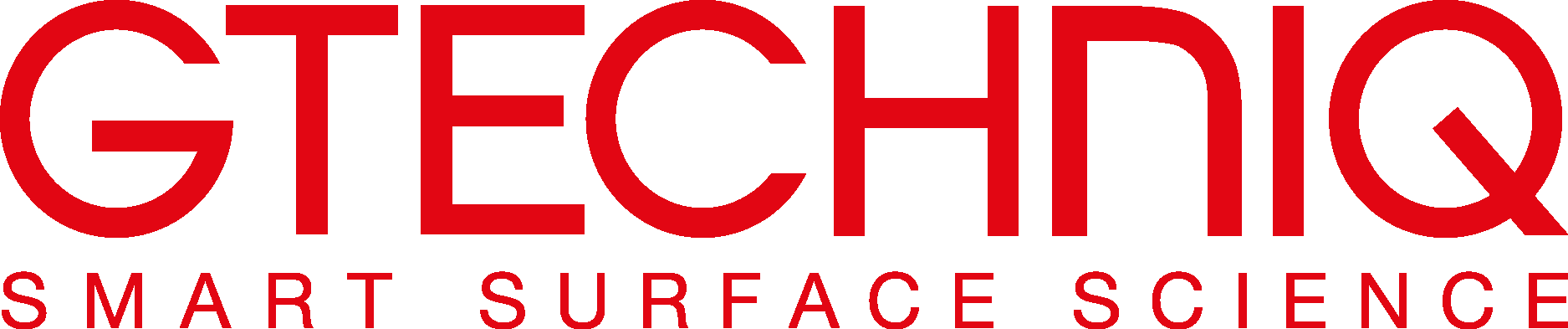 GTECHNIQ logo with red “GTECHNIQ” text and gray “SMART SURFACE SCIENCE” tagline on white background