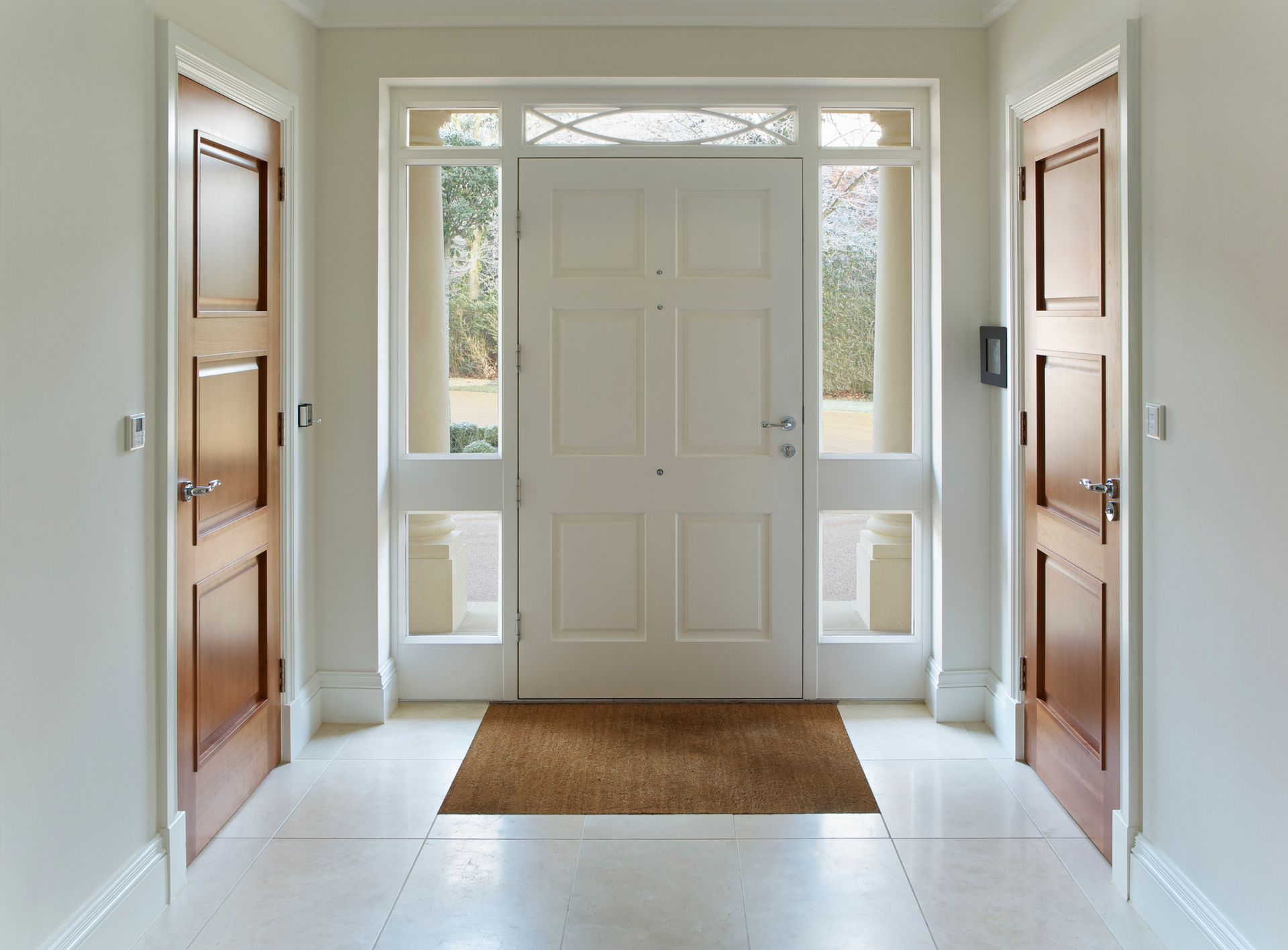 Hallway with a White Door — Boston, MA — Boston Home Repair & Management, LLC