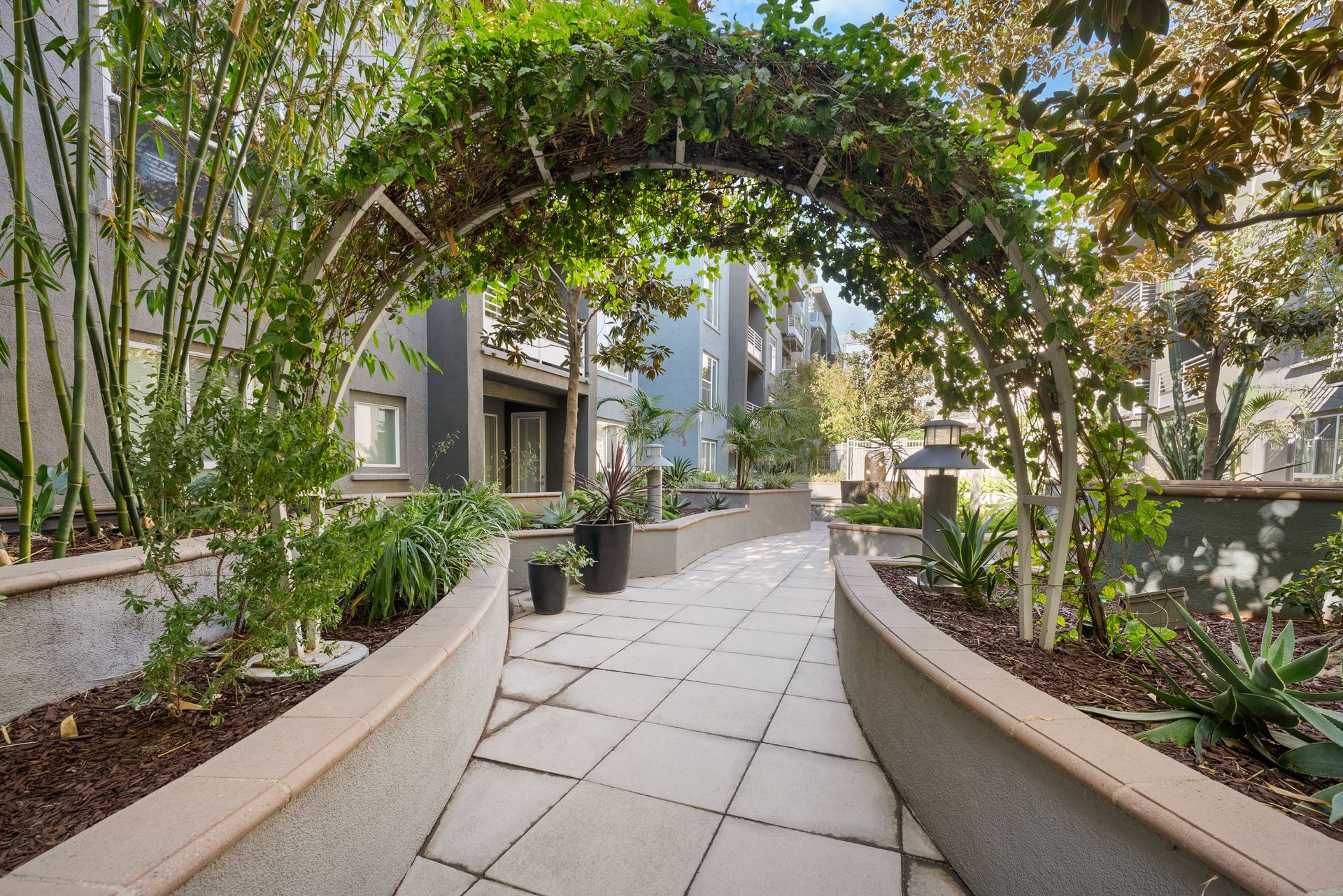 Photo of landscaping arch