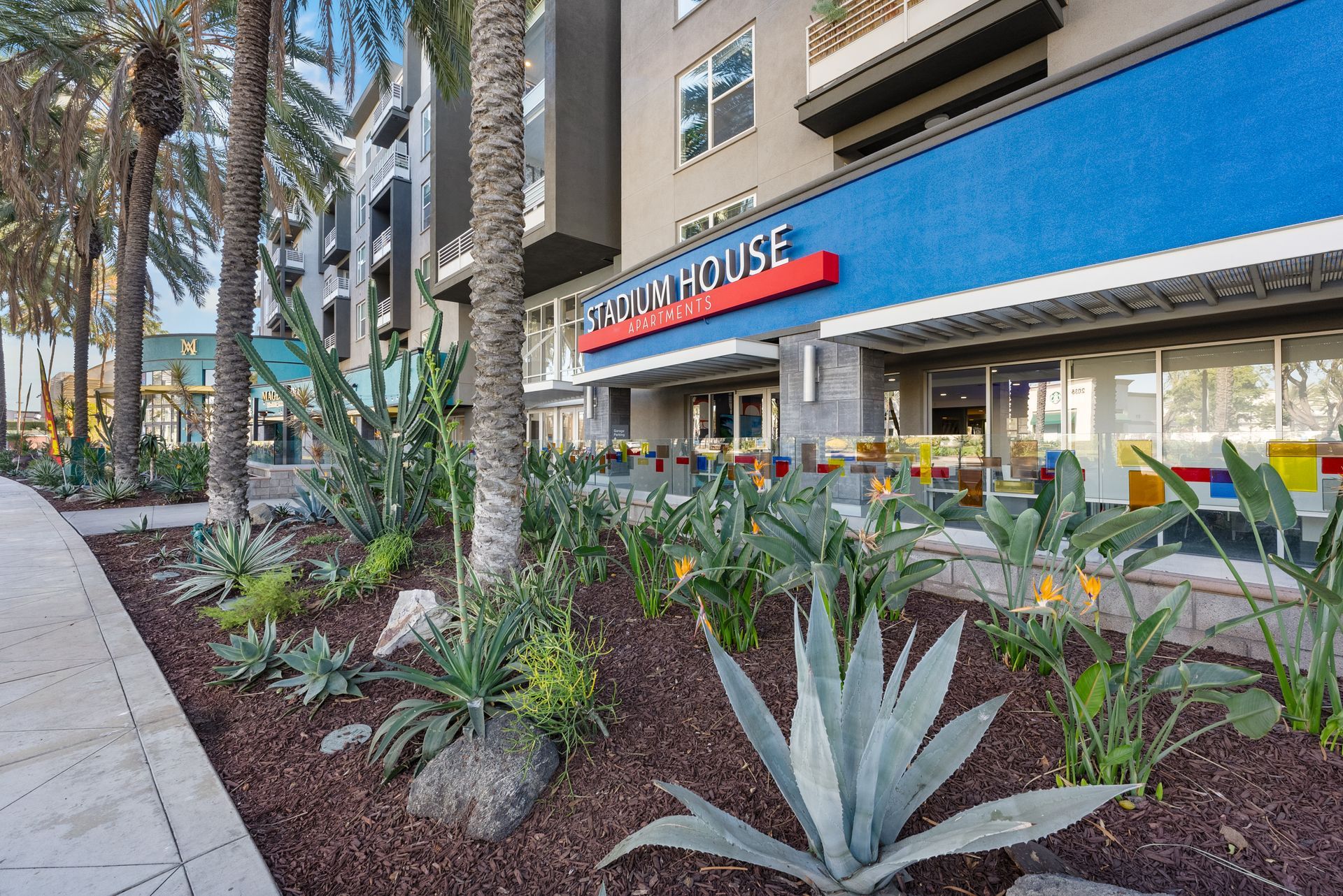 Photo of building exterior and landscaping