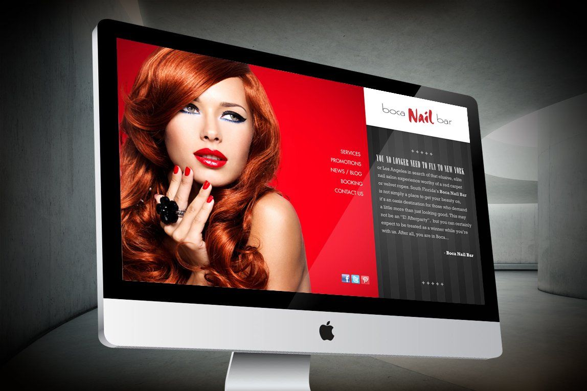 Boca Nail Bar website development