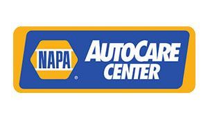 A napa autocare center logo on a white background.