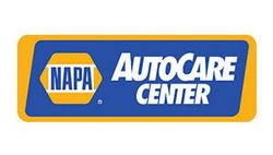 A napa autocare center logo on a white background.