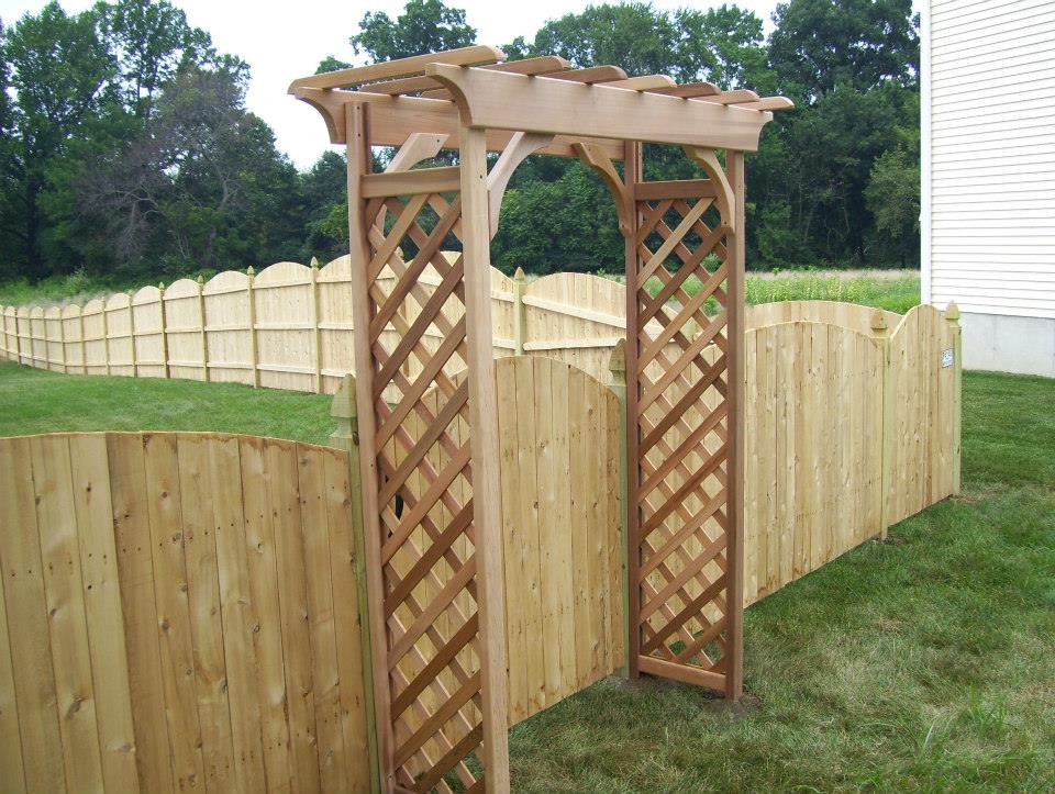 Wood Fence With Design  — Blue Anchor, NJ — Reyes Fence