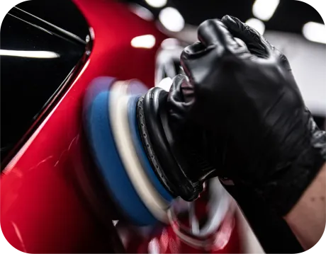 Brown car fender with 