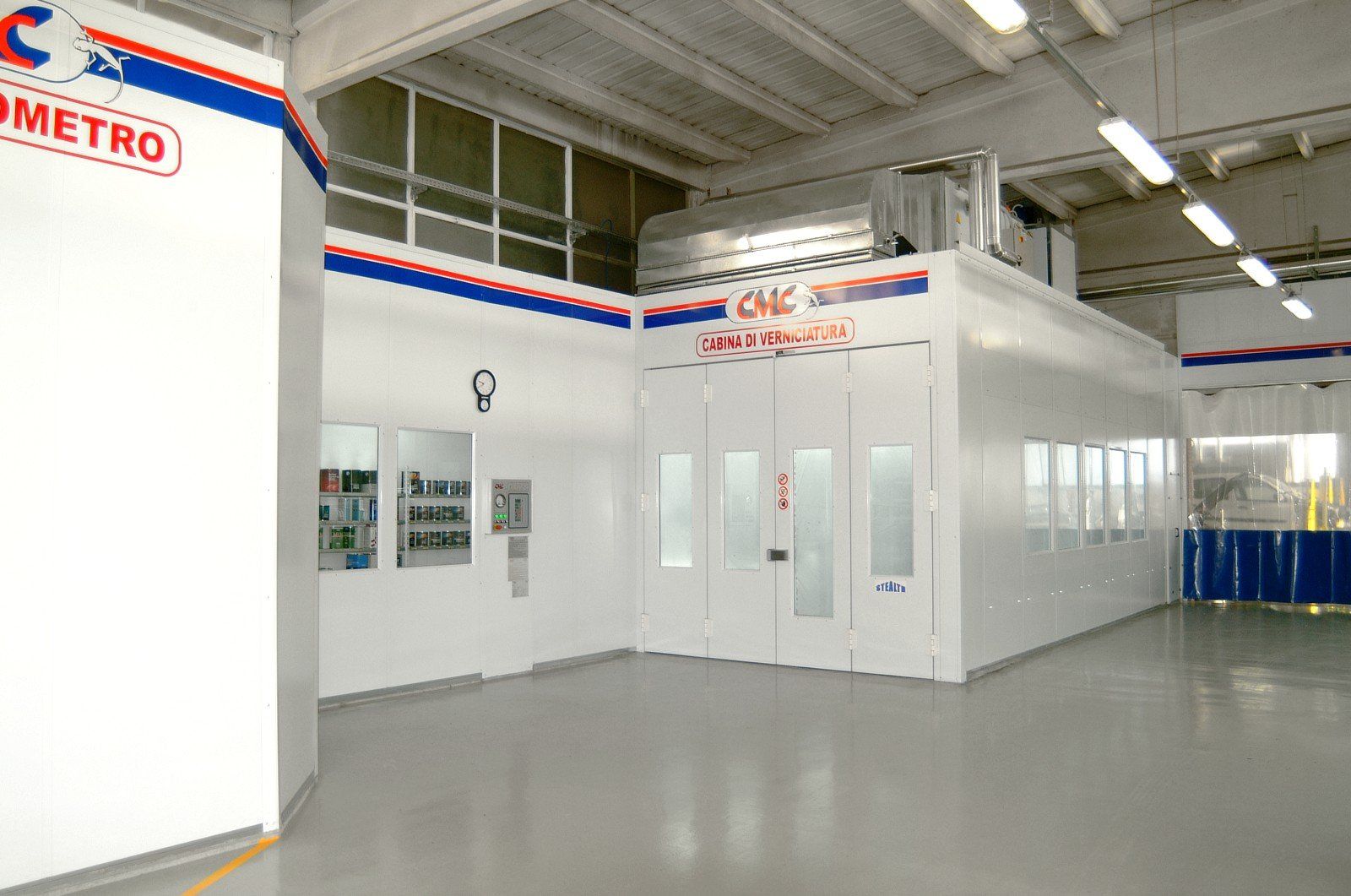 spazi per la verniciatura nella carrozzeria meccanica