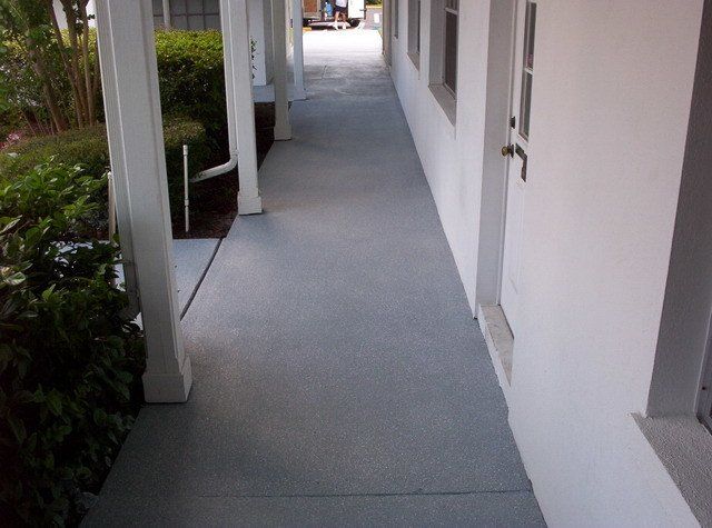 Driveway Sealing Company — Walkways outside of Commercial Area in Lakeland, FL