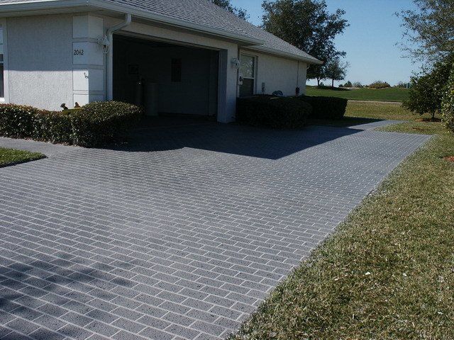 Garage Floors — Walkways Gray Color Repair in Lakeland, FL