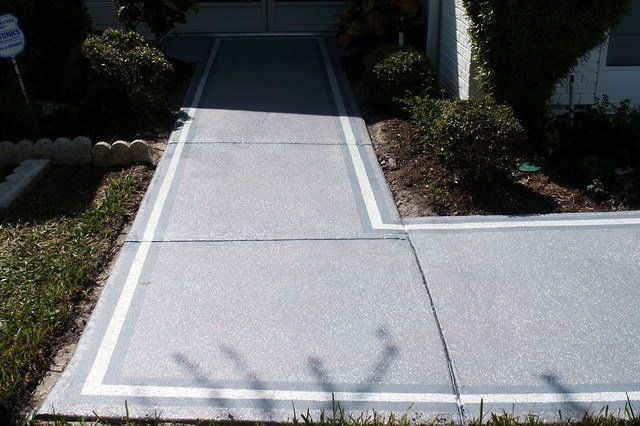 Decorative Concrete — Walkways Gray Pattern in Lakeland, FL