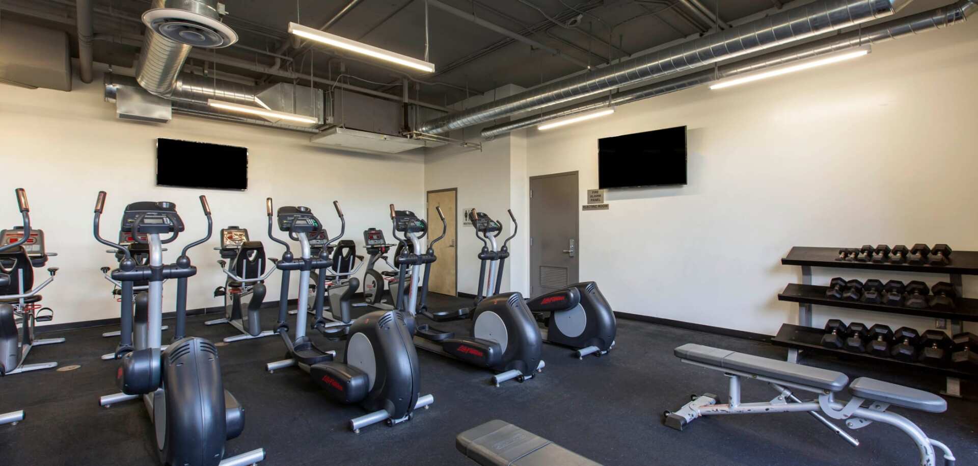 Fitness center at ICON.