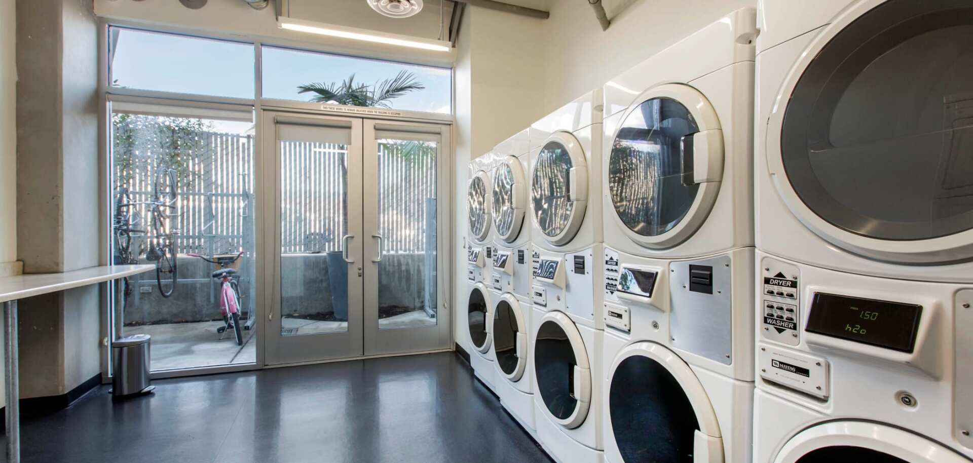 Laundry room at ICON.