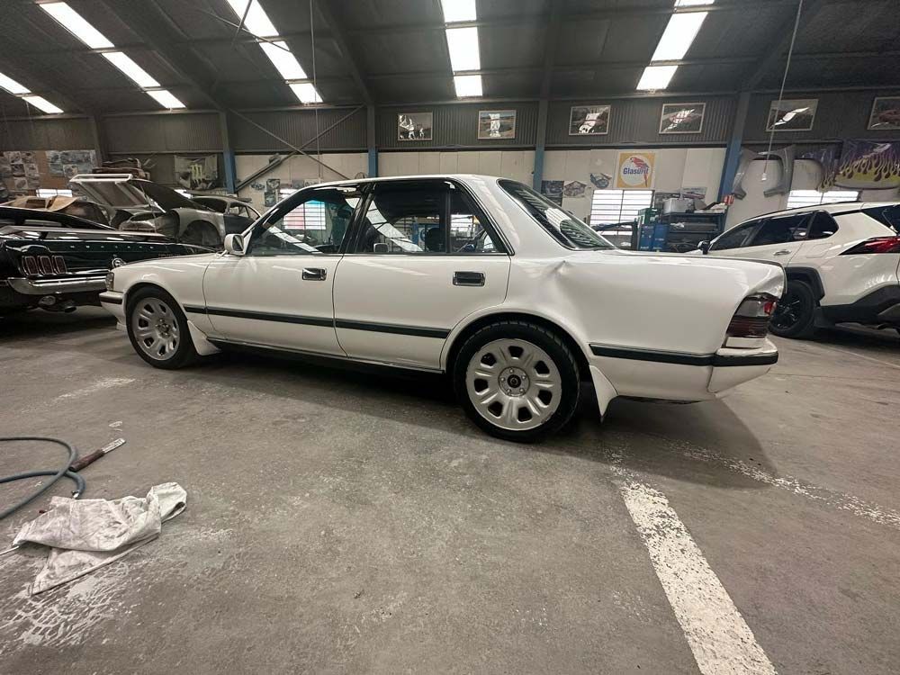 Dent on the Left side of the Car — John Zelukovic Smash Repairs in Parkes, NSW