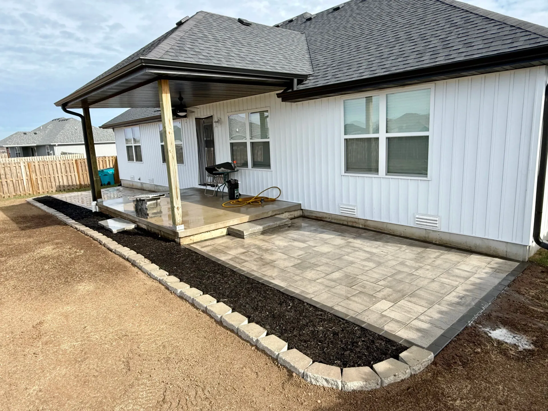 new patio and walkway in springfield mo