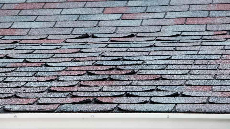 damaged roof needing repair