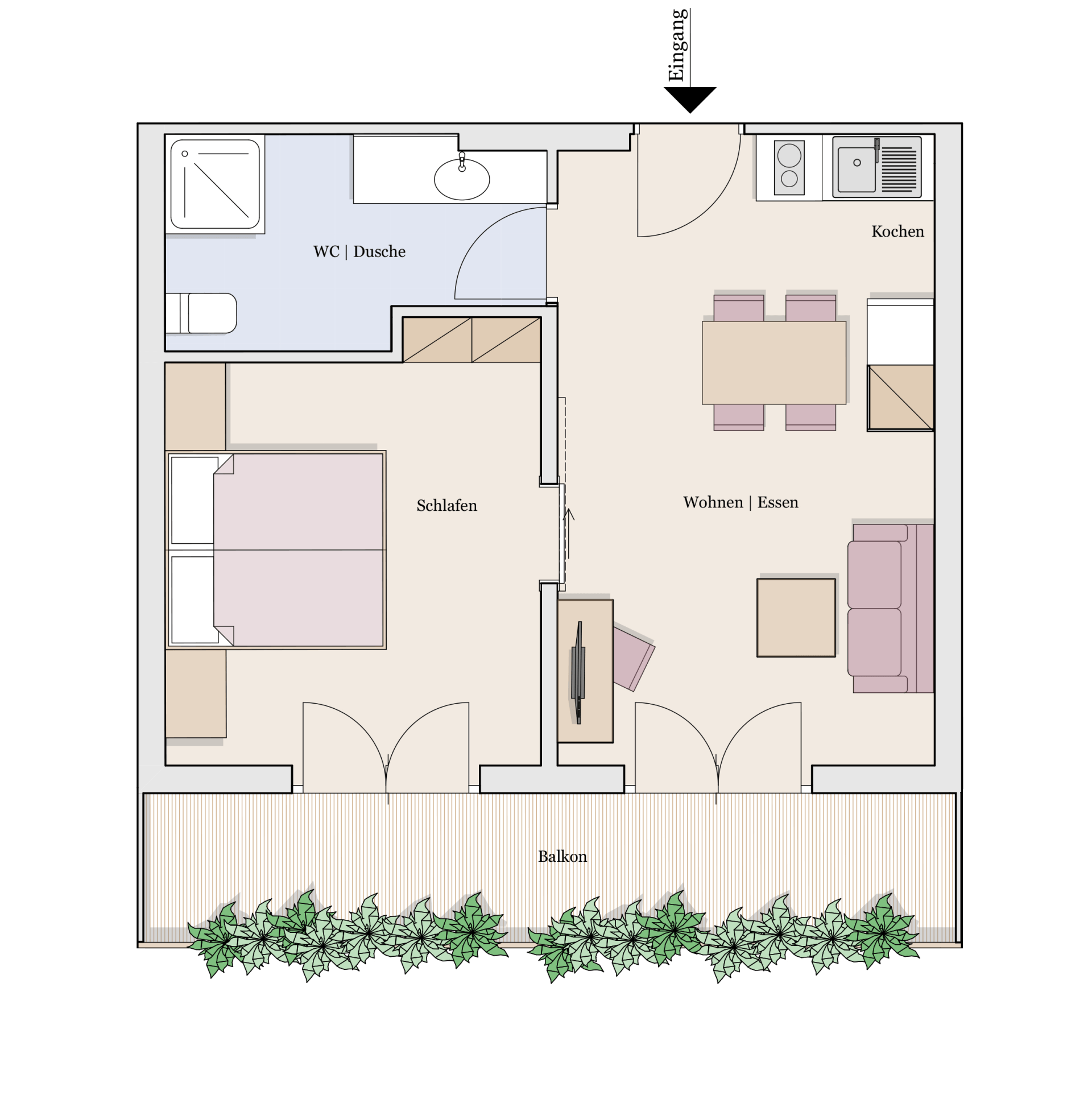 Hotel Charlotte in Seefeld Junior Suite Grundriss