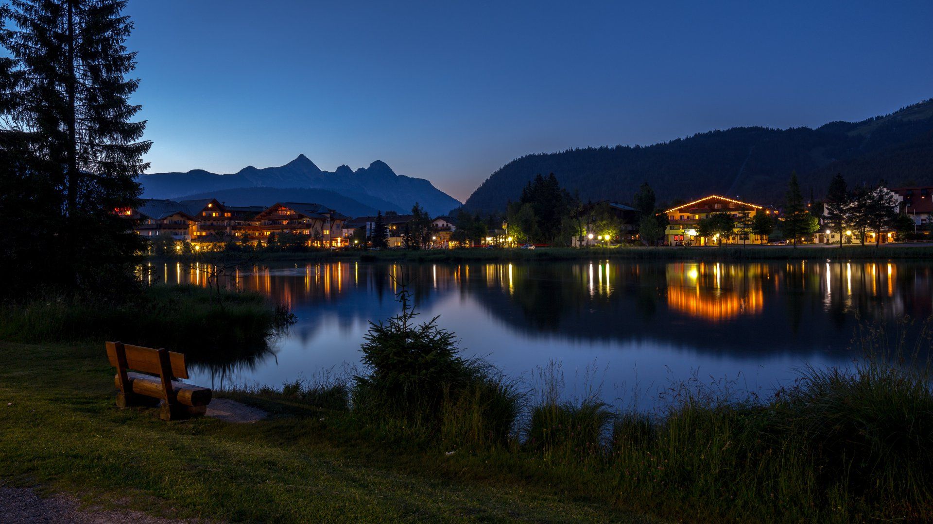 Seefeld bei Nacht