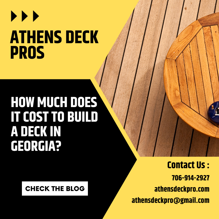 Deck building costs in Athens, Georgia