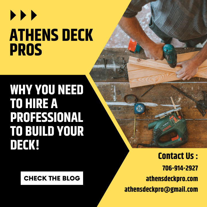 hiring a professional deck builder in Athens, ga
